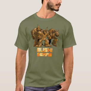 T-shirt Brun d'essaim de Mushi