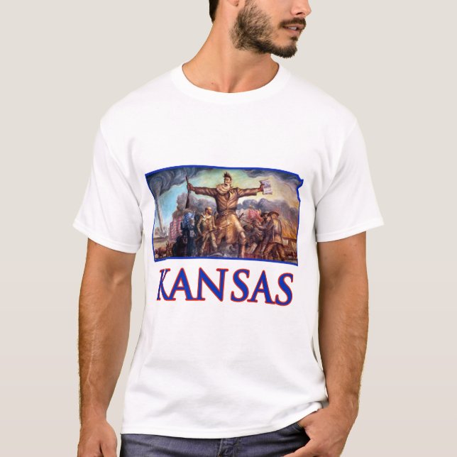 T-shirt Brun du Kansas John et le prélude tragique (Devant)