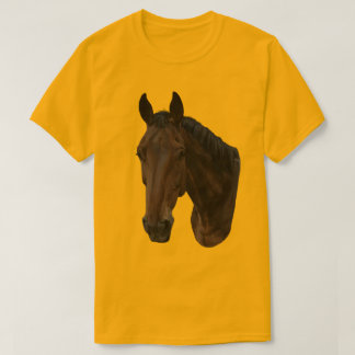 T-shirt Brun Häst