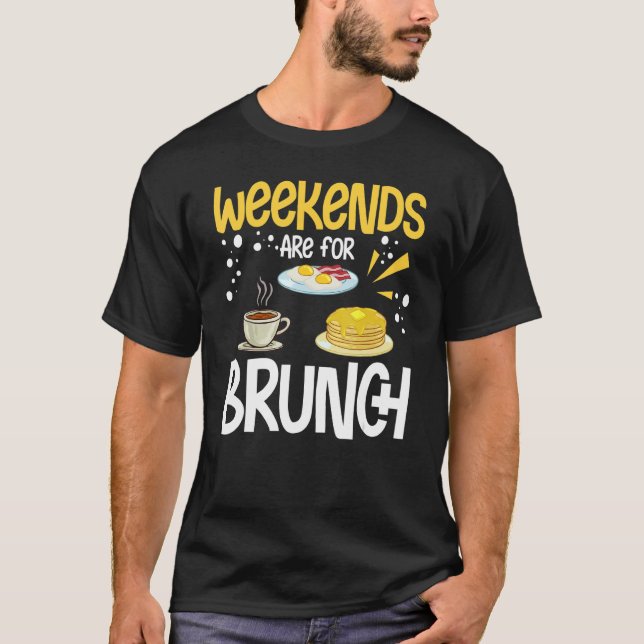 T-shirt Brunch Ideas Food Recipes Mimosa Breakfast Sunday  (Devant)