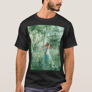 T-shirt Brunette Princess : Aquarelle de la forêt de fées