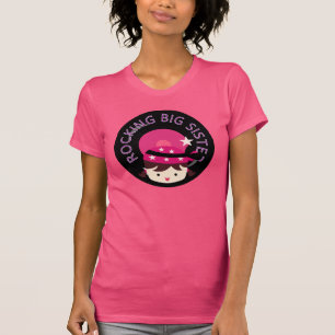 T-shirt Brunette Rocking Big Sister