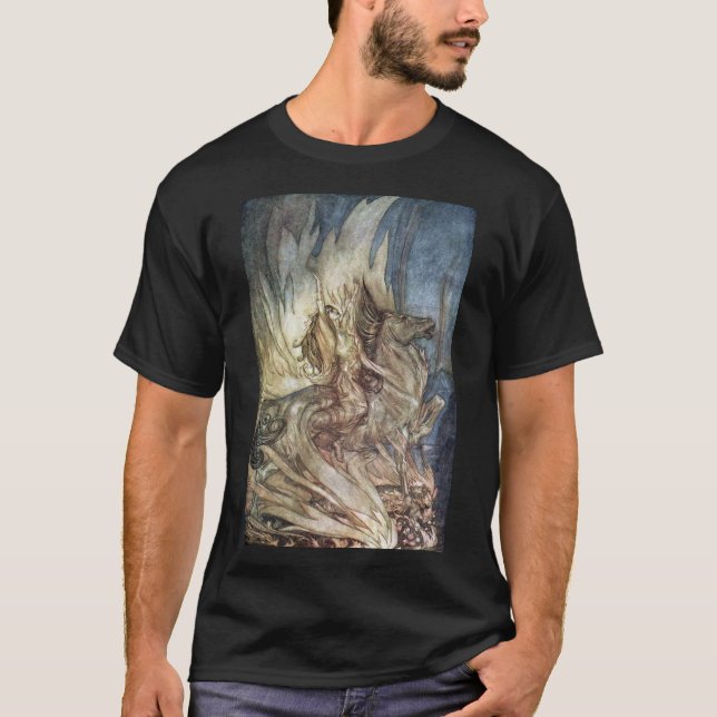 T-shirt Brünnhilde et le pyre funèbre de Siegfried (Devant)