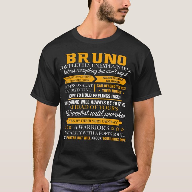 T-shirt BRUNO complètement inexplicable (Devant)