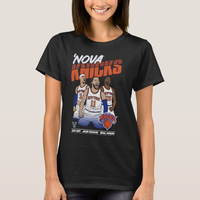 T-shirt Brunson, Hart et Bridges pour les Nova Knicks (Devant)