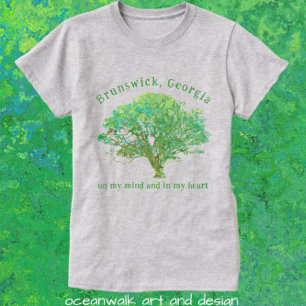T-shirt Brunswick Georgia Live Oak Tree