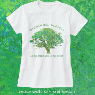 T-shirt Brunswick Georgia Live Oak Tree