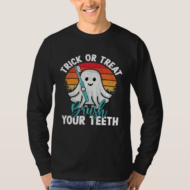 T-shirt Brush Your Teeth  Dentist Dental Assistant Graphic (Devant)