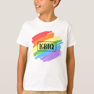 T-shirt Brushstrokes LGBTQ Arc-en-ciel