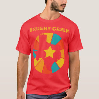 T-shirt Brushy Creek Texas Vintage Souvenir désorganisé 1