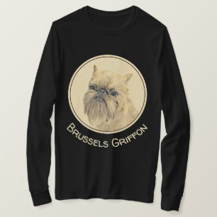 T-shirt Bruxelles Griffon Peinture - Cute Original Chien A