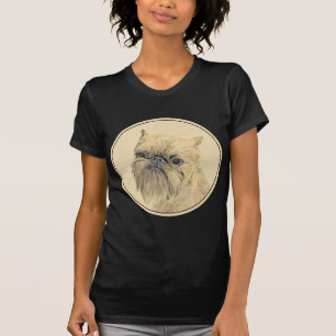 T-shirt Bruxelles Griffon Peinture - Cute Original Chien A