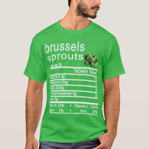 T-shirt bruxelles sprits Nutrition Facts Thanksgiving