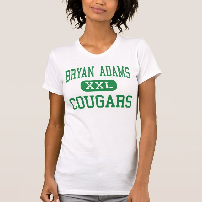 T-shirt Bryan Adams - pumas - lycée - Dallas le Texas (Devant)