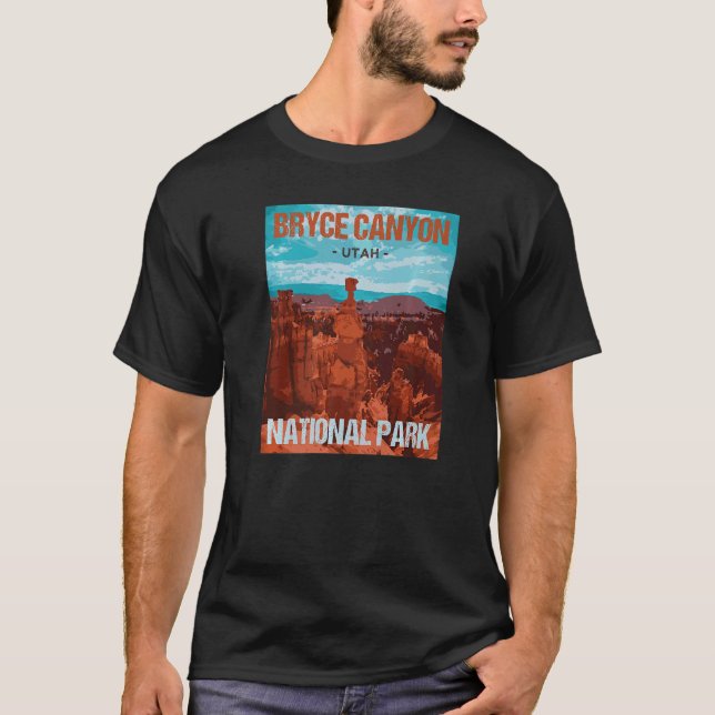 T-shirt Bryce Canyon National Park Utah Poster (Devant)