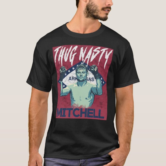T-shirt Bryce Mitchell, Thug Nasty, Gifts For MMA Fans  Cl (Devant)