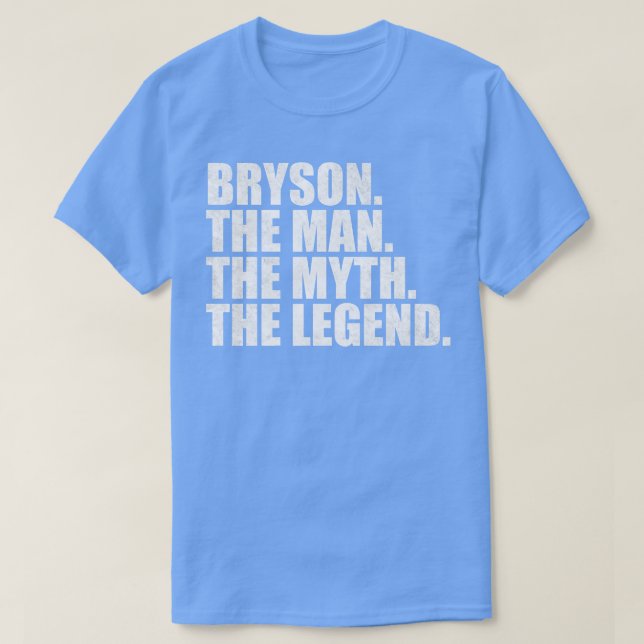 T-shirt Bryson Bryson Nom Bryson prénom (Design devant)