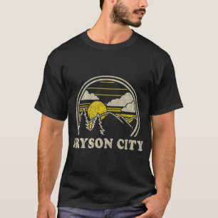T-shirt Bryson City Caroline du Nord NC Randonnée Vintage