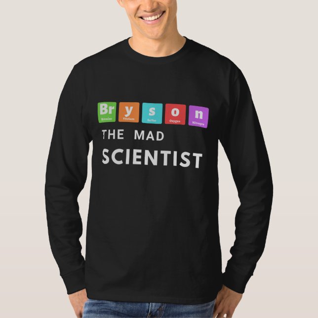 T-shirt Bryson DeChambeau Mad Scientist Table Périodique G (Devant)