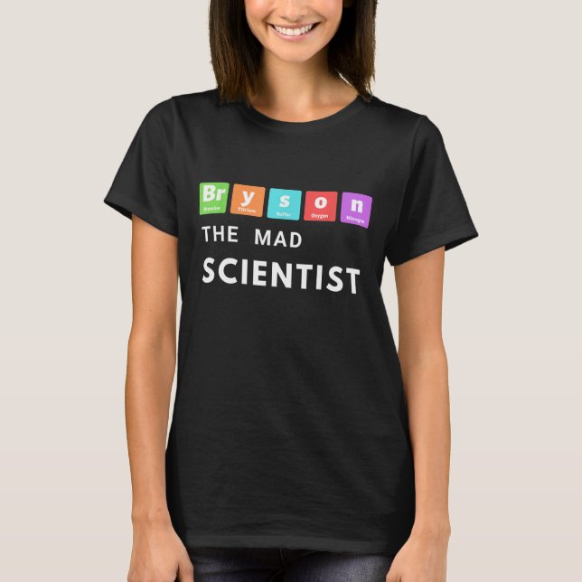 T-shirt Bryson DeChambeau Mad Scientist Table Périodique G (Devant)