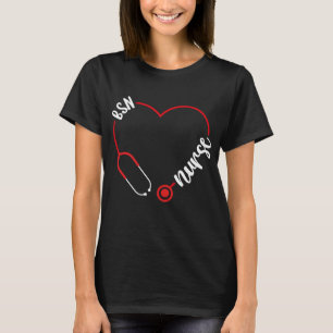 T-shirt BSN Nurse Stéthoscope BSN Nursing School Grad