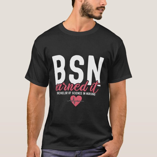 T-shirt Bsn Rn Bacheliers De Science En Soins Infirmiers L (Devant)