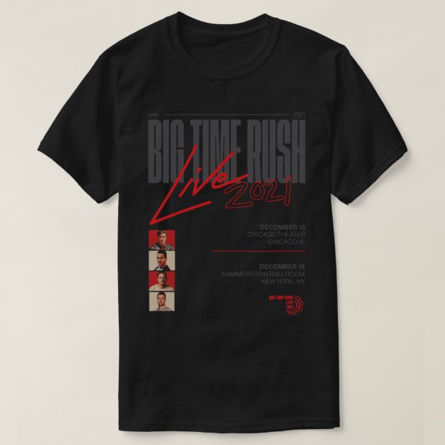 T-shirt Btr big time rush btr 2021 (Design devant)