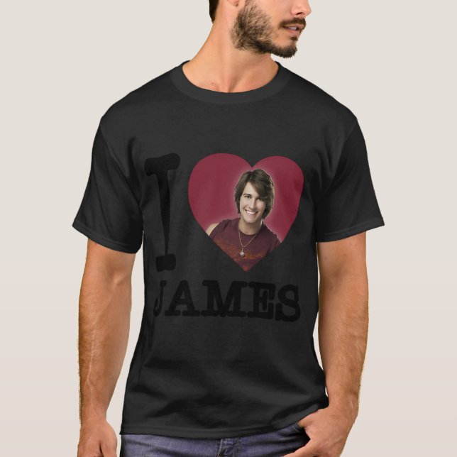 T-shirt BTR : J'adore James (Devant)