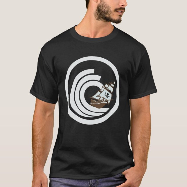 T-shirt BTT Ship Sailing to the Moon (Devant)