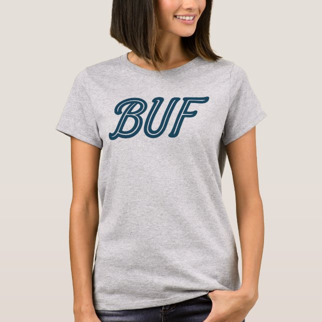 T-shirt BUB Buffalo Airport Code - Buffalo NY Aviation (Devant)