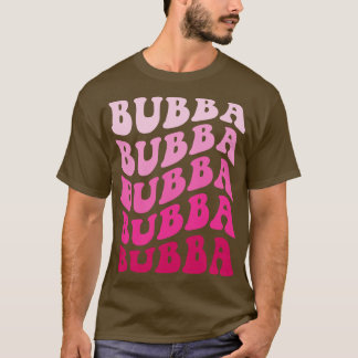 T-shirt Bubba Cute Rose Texte répété Style Hippie