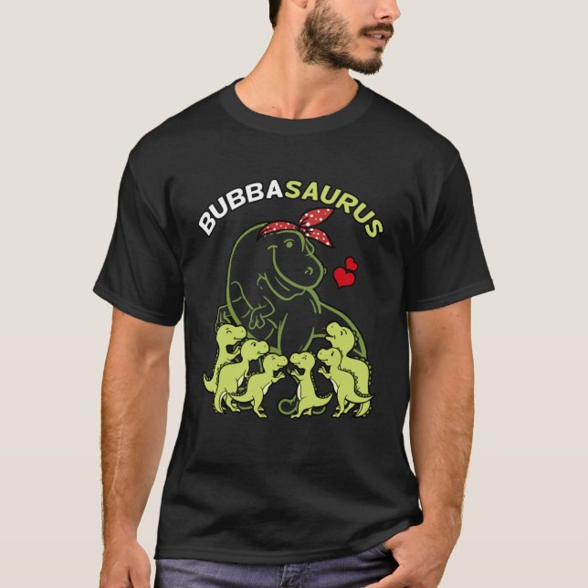 T-shirt Bubbasaurus Bubba 6 Kids Dinosaur Mother s Day (Devant)