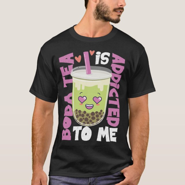 T-shirt Bubble Boba Tea animaux amitié (Devant)