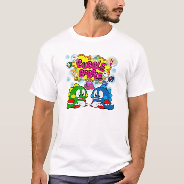 T-shirt Bubble Bobble Retro. (Devant)
