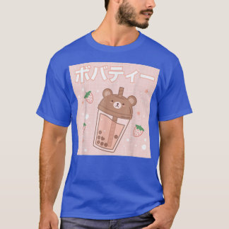 T-shirt Bubble Milk Tea Boba Cute Bear Kawaii 