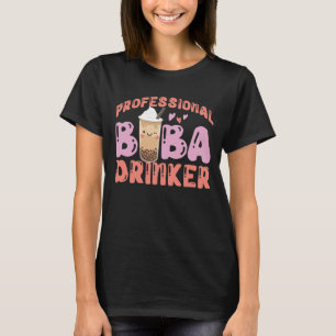T-shirt Bubble Professional Boba Boisson Thé