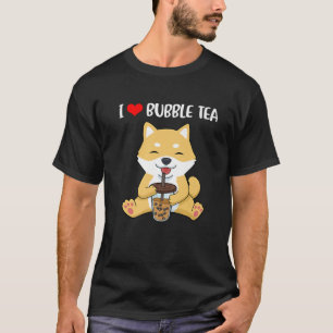 T-shirt Bubble Tea Cadeaux Filles Shiba Inu Cadeaux Femmes