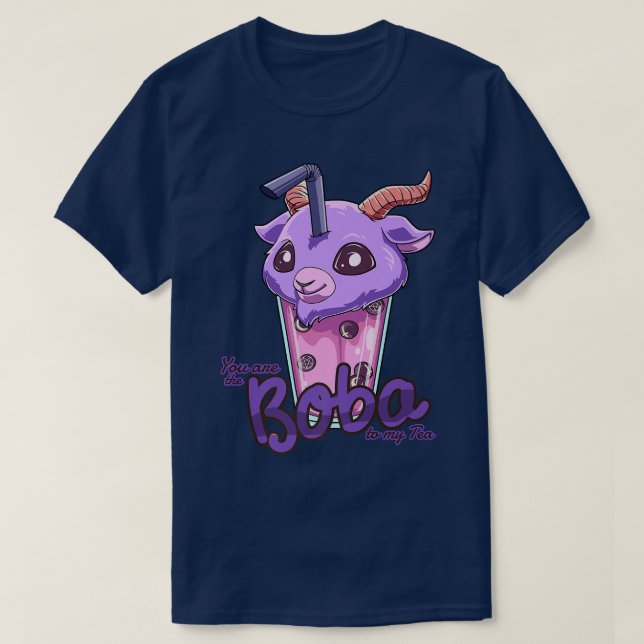 T-shirt Bubble Tea Pastel Goth Nu Goth - Kawaii Bubble Tea (Design devant)