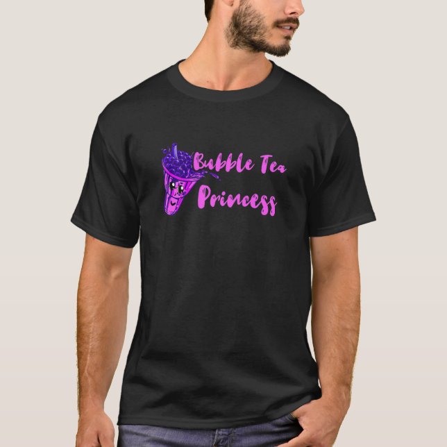 T-shirt Bubble Tea Princess Boba Tea Boba Sweet Boissons D (Devant)