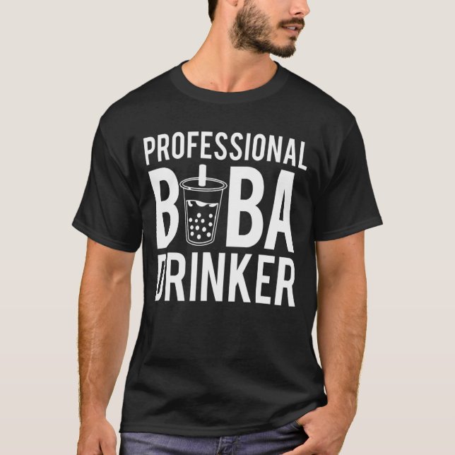 T-shirt Bubble Tea professionnel Boba (Devant)
