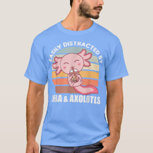 T-shirt Bubble Thé Aolotl Chocolat Cute Animaux Boba