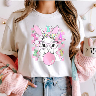 T-shirt Bubblegum Bunny Pâques à la mode; mignon Pastel
