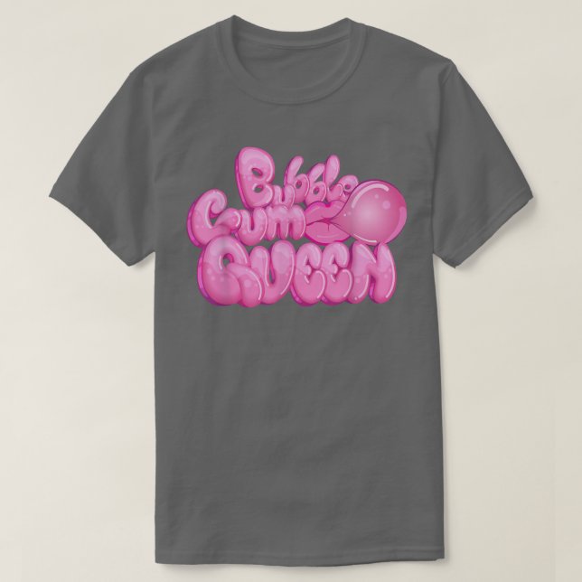 T-shirt Bubblegum Queen I Cheval Gum Bonbons (Design devant)