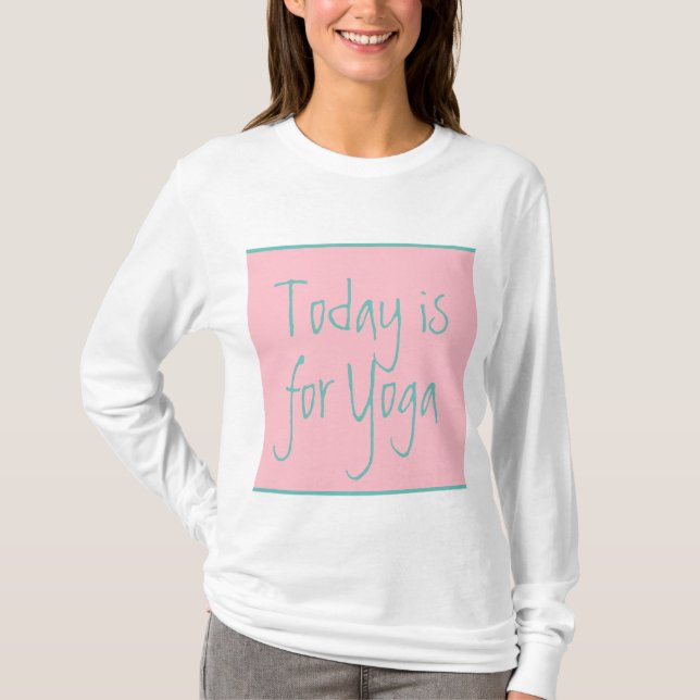 T-shirt Bubblegum rose, turquoise, joli, yoga ou vos mots (Devant)