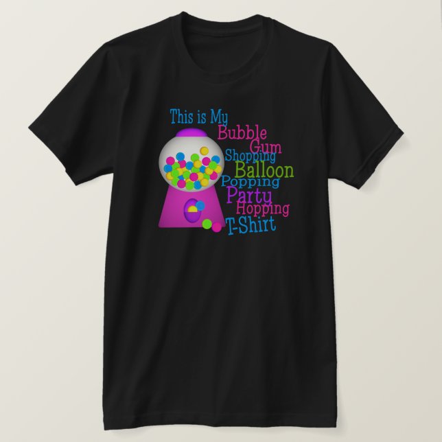 T-shirt Buble Gum Party (Design devant)