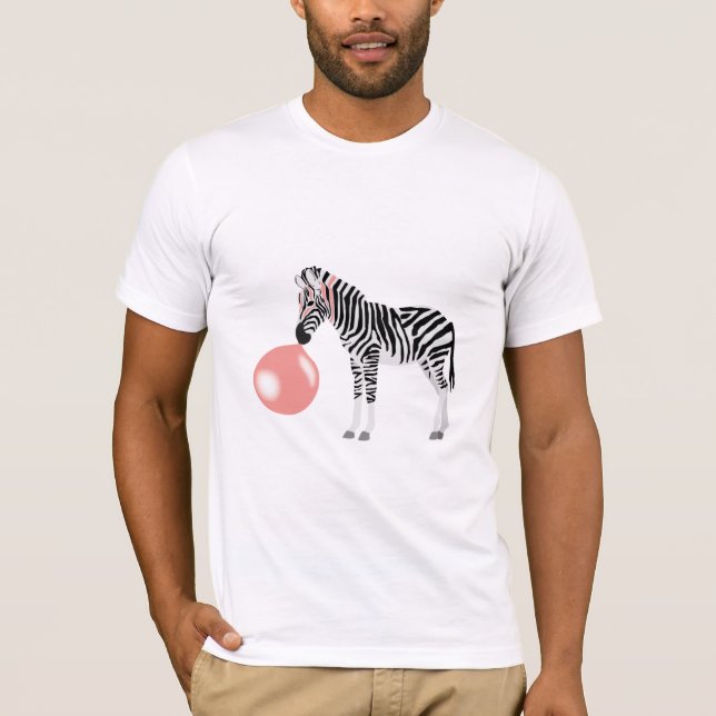 T-shirt Buble Gum Zebra Blowbble (Devant)