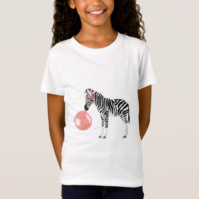 T-Shirt Buble Gum Zebra Blowbble (Devant)