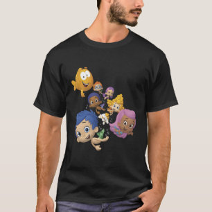 T-shirt Buble Guppies Full Cast Natation Portrait