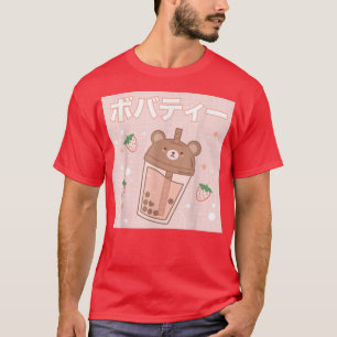 T-shirt Buble Lait Thé Boba Cute Bear Kawaii