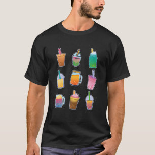 T-shirt Buble Milk Tea Lover Cadeau Pour Kawaii Et Boba Te